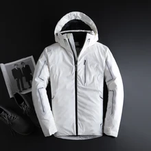 Популярная мужская зимняя куртка-пуховик на утином пуху с капюшоном, мужское повседневное модное пальто, хороший бренд, популярная мужская одежда, высокое качество