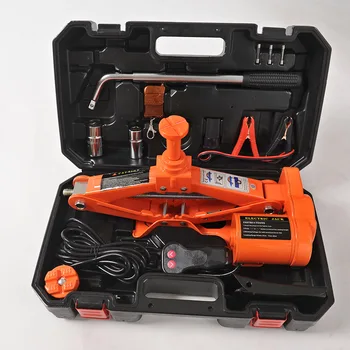 Price 12V 3ton Electric Car Jack With Manual Wrench & Wheel Chock&wireless Remote Electric Auto Lift Scissor Jack Lifting Tool QZ041