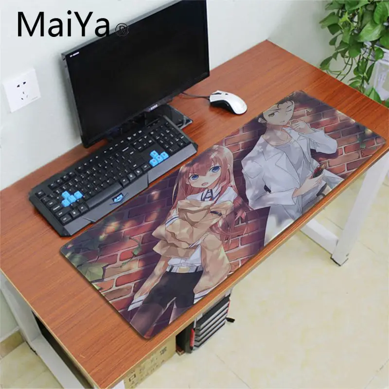MaiYa steins gate красивый коврик для мышки в стиле аниме скорость/Управление версия большой игровой коврик для мышки с Аниме Коврик для мыши - Цвет: Lock Edge 30x80cm