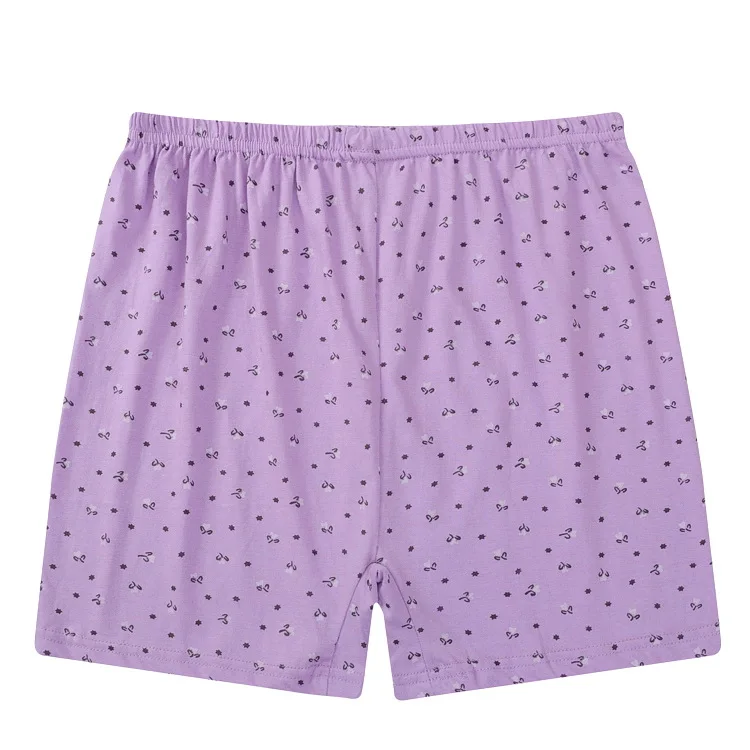 6 6pcs/lot plus size panties for Middle-aged woman underpants cotton underwear women boxer High waist women's underwear shorts - Цвет: 6