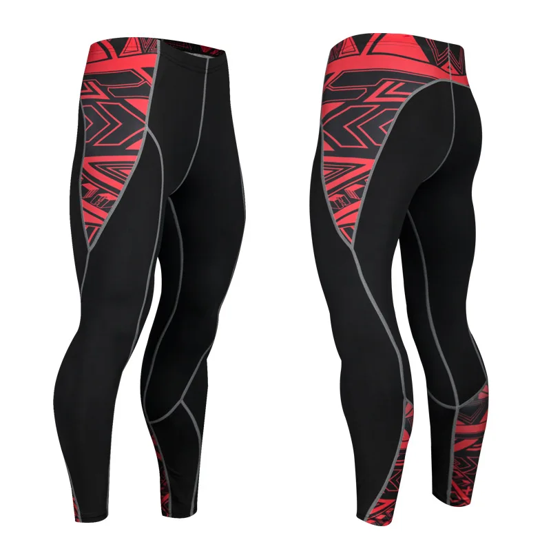 Leggings L Fanceey термобелье мужское кальсоны Термоодежда Рашгард комплект Спортивное компрессионное белье термо Мужская футболка леггинсы - Цвет: Leggings L