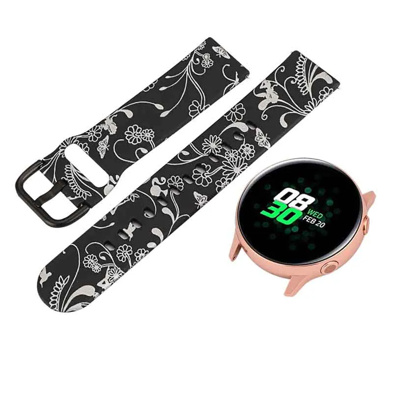 A Браслет ремешок для Huami Amazfit bip Youth Correa наручные часы ремень для samsung Galaxy Active 42 мм gear S2 Garmin Vivoactive Band - Цвет: A