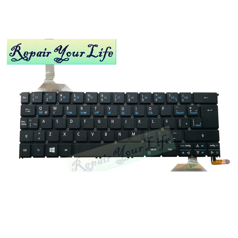 Клавиатура для ноутбука LA Latin для acer R7-371 S3-392 R13 R7-371T MP-13C66LAJ9201 AEZS8L00020 NKI1213026 с подсветкой черный низкая цена
