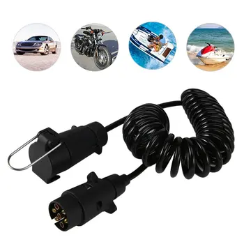 

7 Pin Trailer Converter with Cable 3.5 Meters Trailer Connector Adapter Trailer Wiring Harness For Taillights