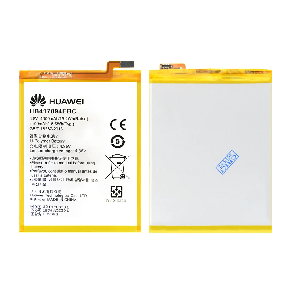 Аккумулятор HB417094EBC 100% оригинал для Huawei Ascend Mate 7 MT7 моделей с батареей функцией