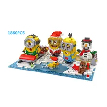 hot LegoINGlys creators Cartoon minion Ice snow paradise figures mini micro diamond building blocks model bricks toys for gifts hot LegoINGlys creators Cartoon minion Ice snow paradise figures mini micro diamond building blocks model bricks toys for gifts
