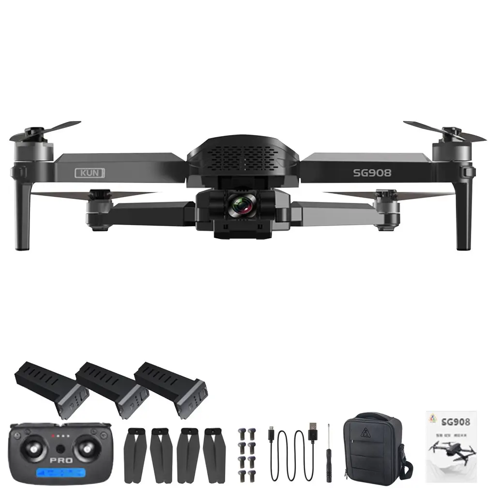 US $117.79 2021 NEW SG908 GPS Drone with 4K HD Camera 3Axis Gimbal WiFi FPV Profesional Foldable Quadcopter distance 12km VS SG906 MAX