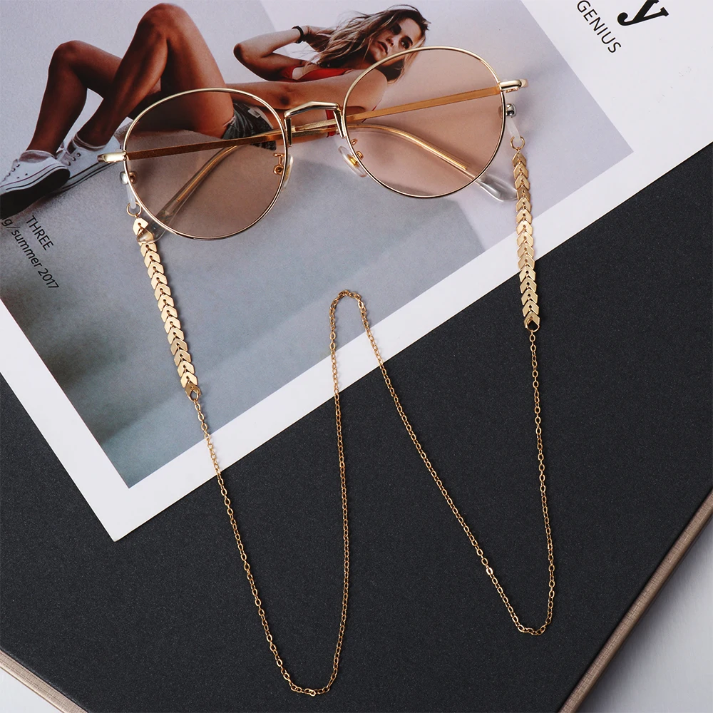 Women Fashion Pearls Sunglasses Chains Gold Eyeglasses Chains Sunglasses Holder Necklace Eyewear Retainer Accessories 1PCs glasses chain,glasses retainer