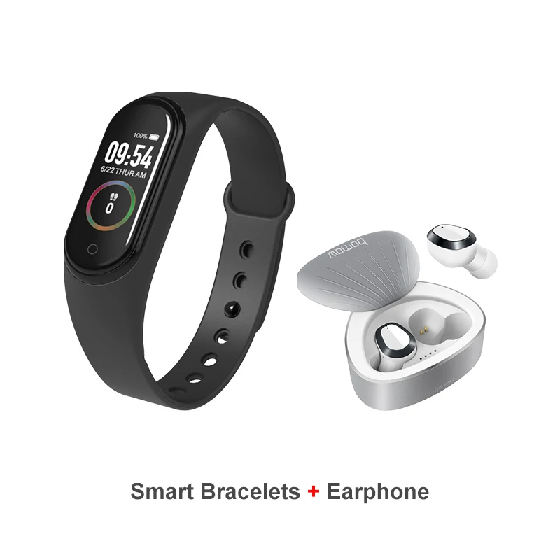 M4 BingoFit фитнес-трекер M4 Смарт-часы для мужчин Montre кардио-браслет давление русский Reloj монитор кровяного давления полный сенсорный - Цвет: M4