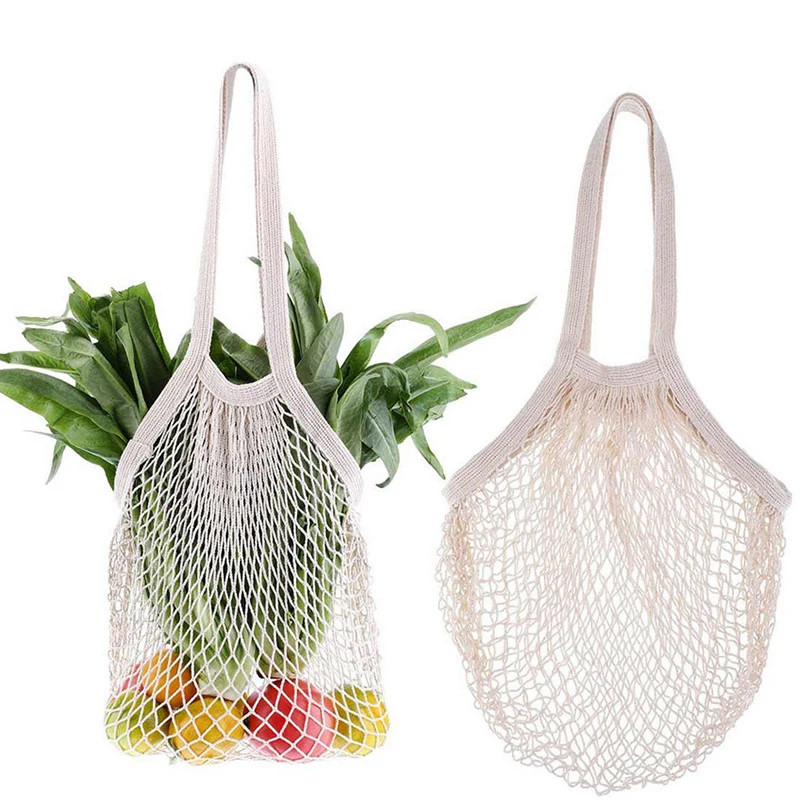 Mesh Net Turtle Bag String Fruit Storage Handbag Reusable Bag Shopping Tote Bags 