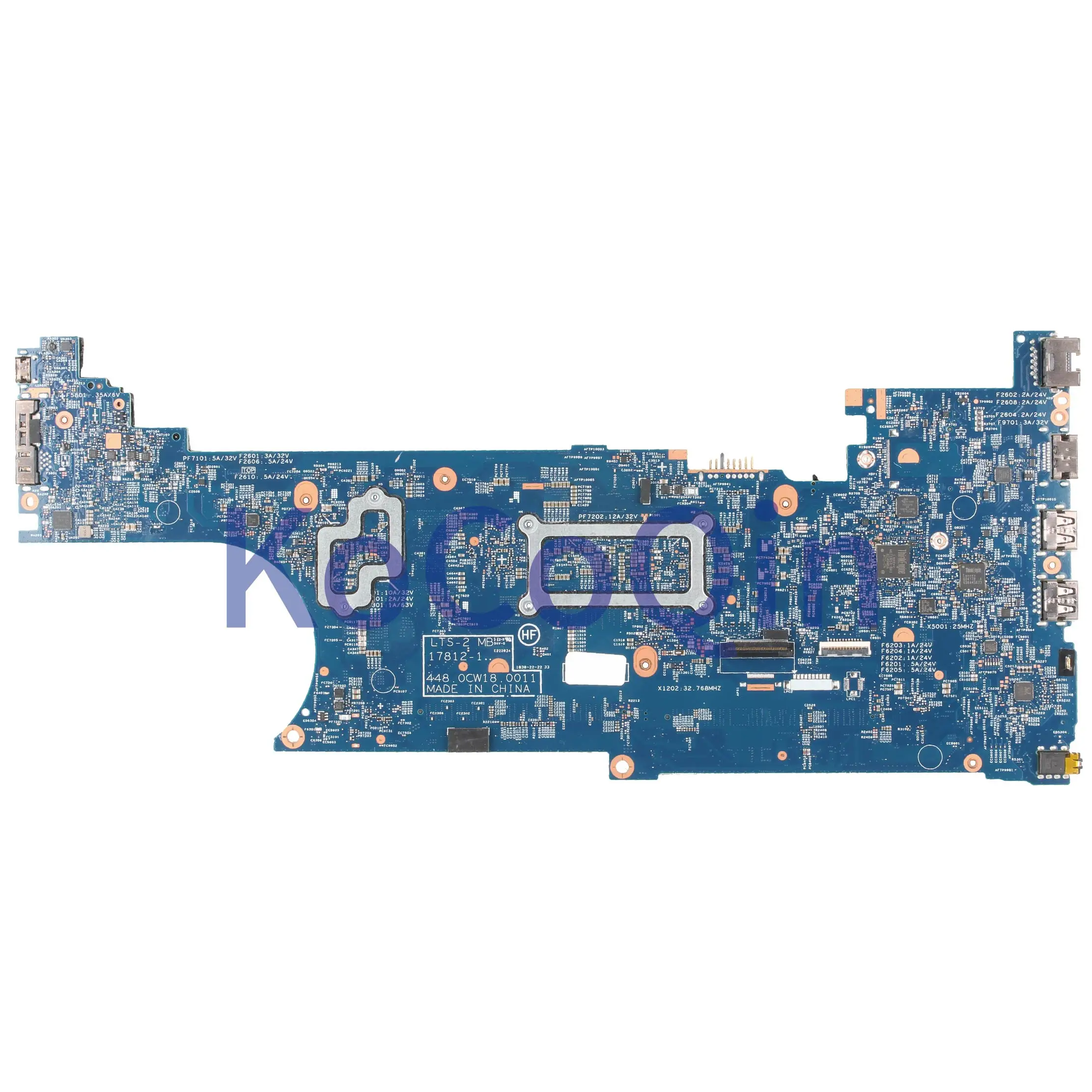 Most effective  KoCoQin Laptop motherboard For LENOVO Thinkpad T580 P52S Core SR3L8 I7-8650U Mainboard 01YR262 1781