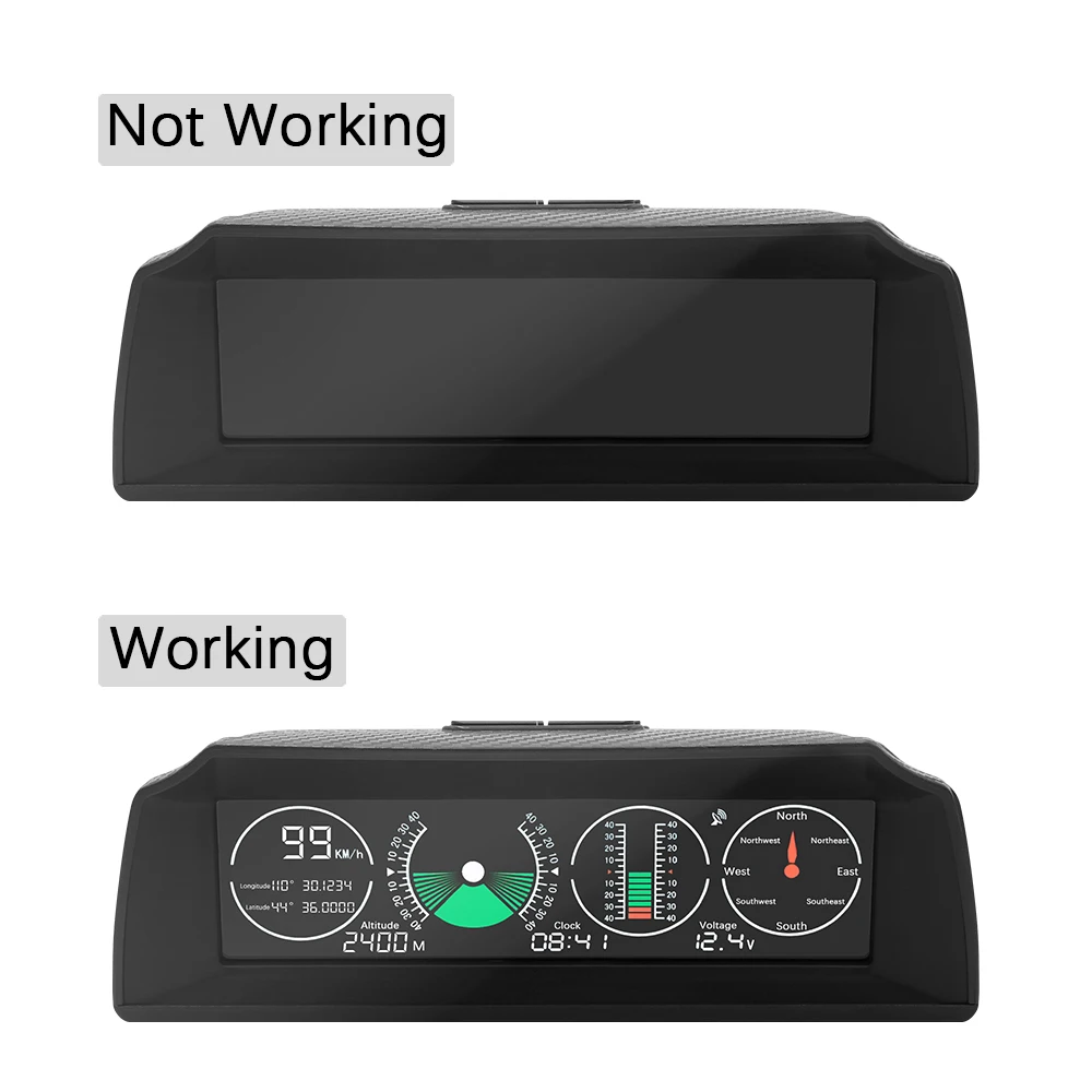 Дисплей HUD Дисплей GO2 автомобиля gps HUD GO 2 OBD OBD2 диагностический инструмент проектор Цифровой измеритель скорости автомобиля скорость охранной сигнализации