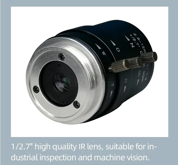 CS-Mount объектив fa 3,0 мегапиксельная камера 2,8-12 мм объектив с переменным фокусным ручная, с иридохрусталиковой диафрагмой ИК Функция объектив камеры наблюдения