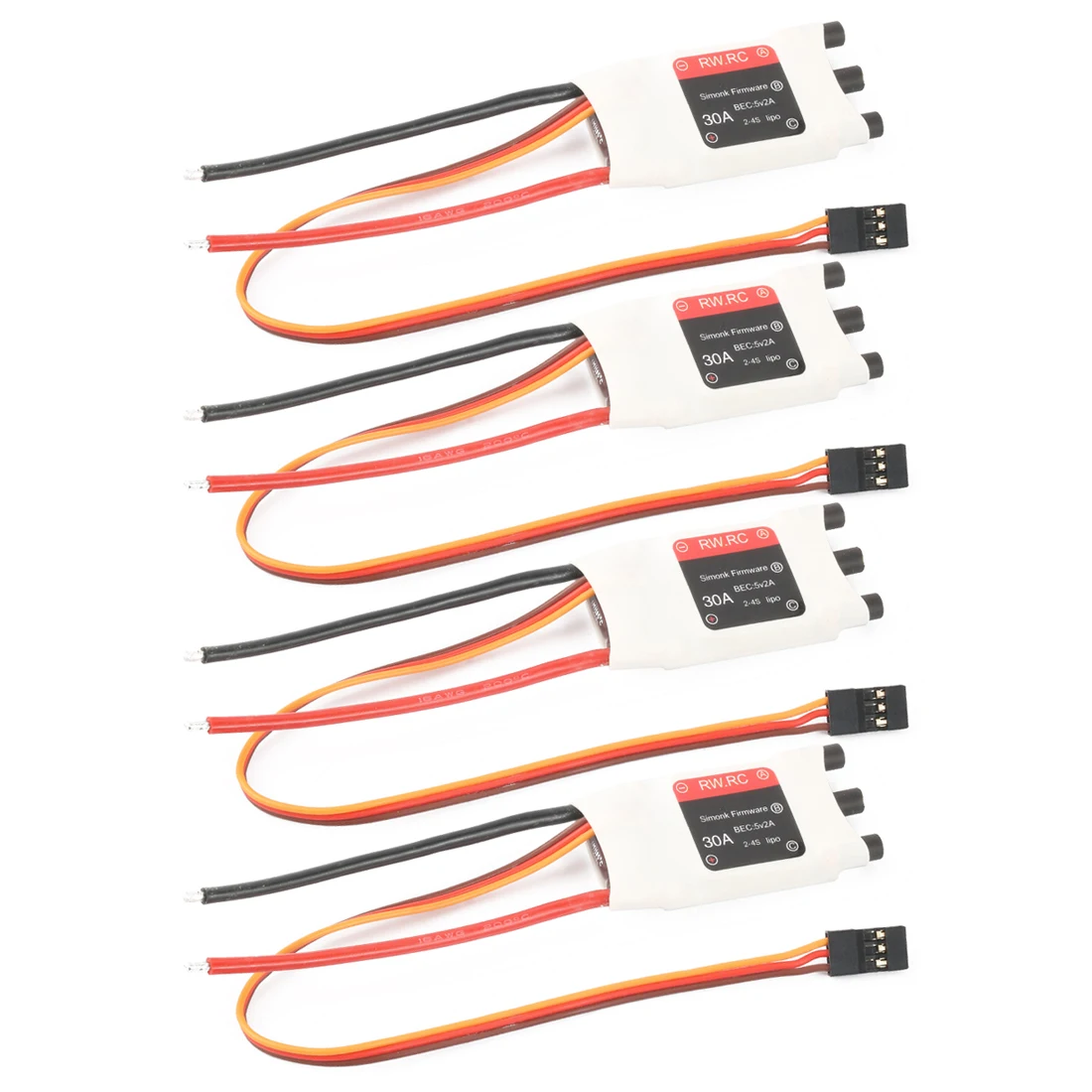 JMT 30A SimonK Blheli 2-4S Lipo 5V 3A BEC Бесщеточный Регулятор скорости ESC для DIY мультикоптера