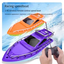 

Twin Motor High Speed Boat Remote Control Ship Toys Rechargeable Waterproof Electric RC Boat Airship for Kids Boy Children Gifts