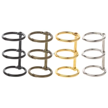 

DIY Metal Clip 3 Holes Ring for Notebook Loose Leaf Diary Photo Album Binding