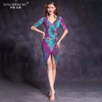 

New Women Belly Dance Costume Long Dress Sexy Professional Dress Adult Oriental Dancing Practice Wear Dancer Clothes Dancewear