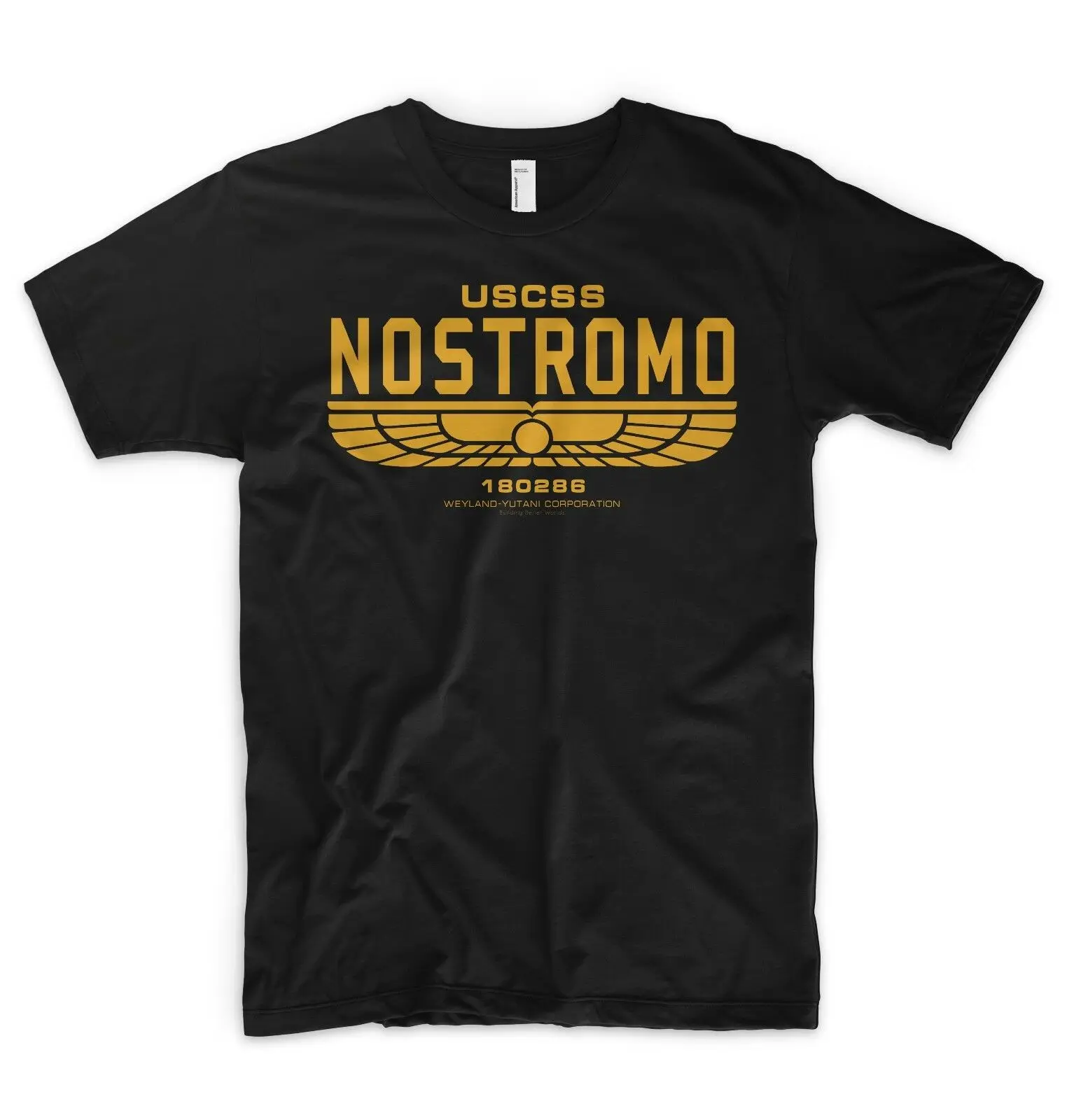 Nostromo T Shirt USCSS Weyland Yutani Alien VS Predator Prometeus Marines UFO |