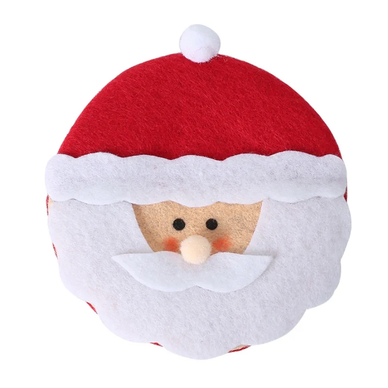Wine Bottle Decorative Cap Topper New Christmas Cosmetic Covers Holiday Home Christmas Decor Supplies Snowman/Santa Claus