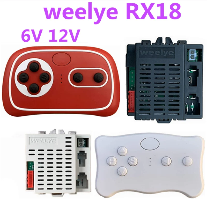 6V/12V RX18 Weelye Children's electric car 2.4G bluetooth remote control, Ride on toys controller with smooth start function