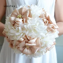 Свадебные букеты классические искусственные розы с кристаллами Свадебные цветы невесты Свадебные аксессуары, букеты SPH227