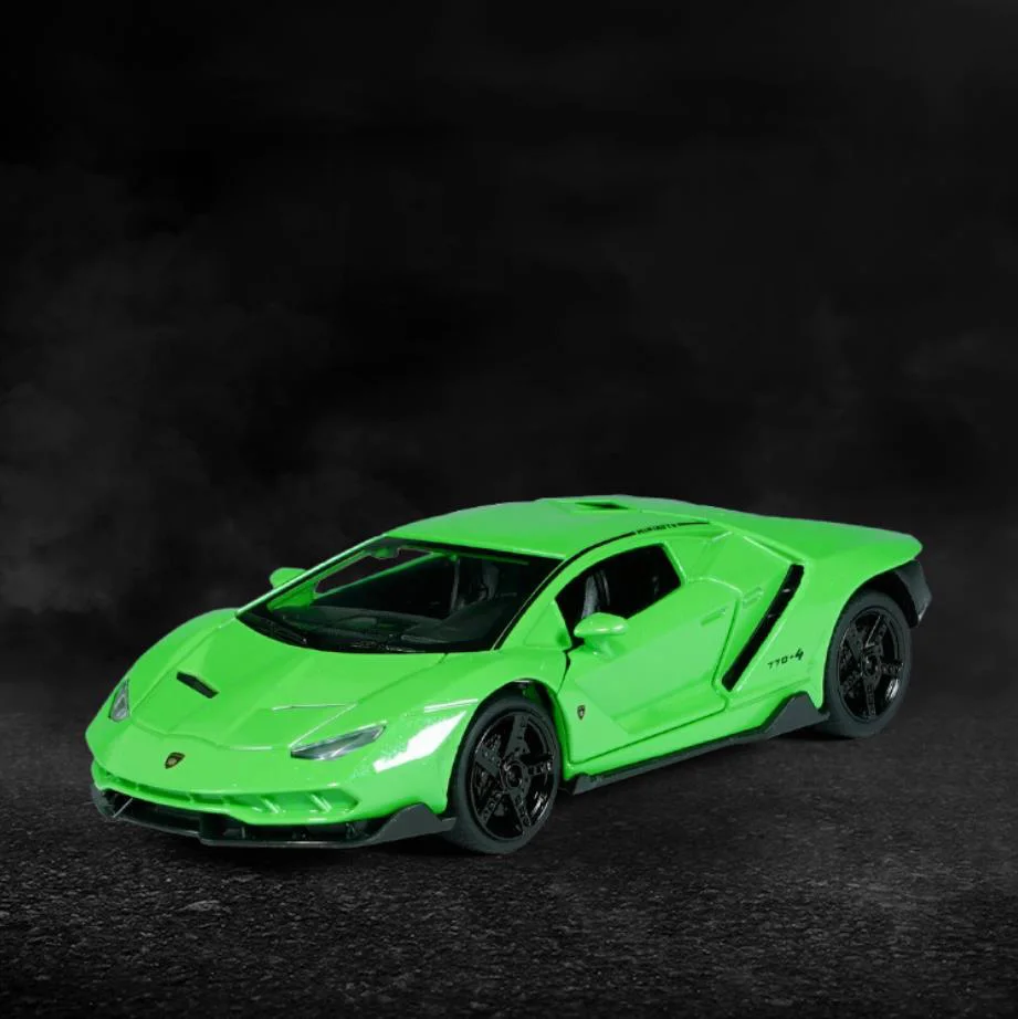 Горячая 1:32, масштабные колеса, классический супер спортивный автомобиль, металлическая модель, светильник, звук быка, ламбор, центенарио, LP770-4, литье под давлением, автомобиль, игрушки из сплава