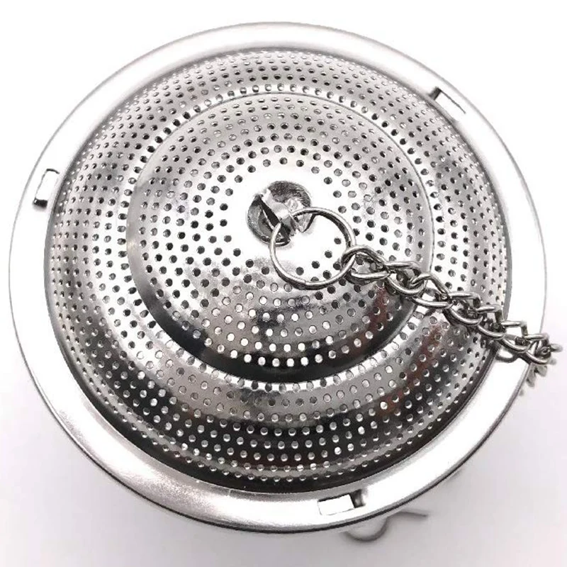 TOP!-Tea Infuser 304 Stainless Steel Extra Fine Mesh Tea Strainer Tea Filter with Hook for Loose Leaf Teas(Set of 5