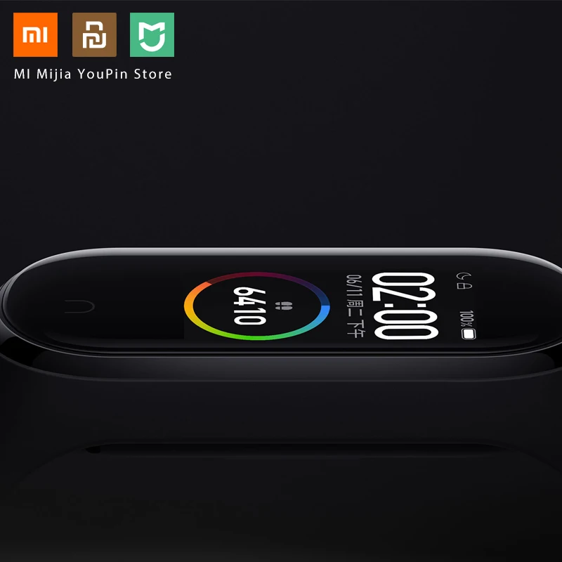 Смарт браслет Xiaomi Mi Band 4 фитнес с пульсометром 135 мАч Bluetooth 5 0 цветной экран