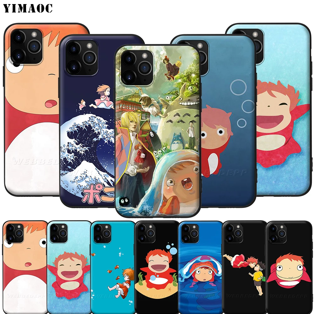 Мягкий силиконовый чехол YIMAOC Ponyo On The Cliff для iPhone 12 Mini 11 Pro XS Max XR X 8 7 6 6S Plus 5 5S