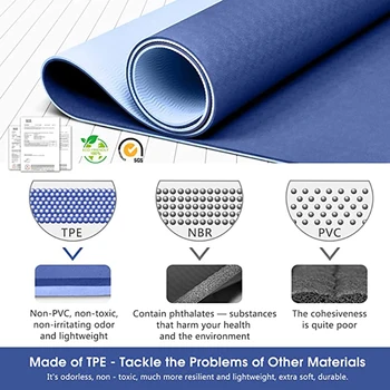 6mm Non-Slip Double Layer Yoga Mat 2