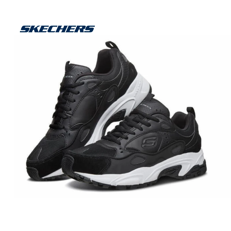 Skechers/мужская повседневная обувь; обувь D'lite на шнуровке; Мужская брендовая Роскошная обувь; мужские кроссовки; Tenis masculino zapatillas hombre; 999307-BLK
