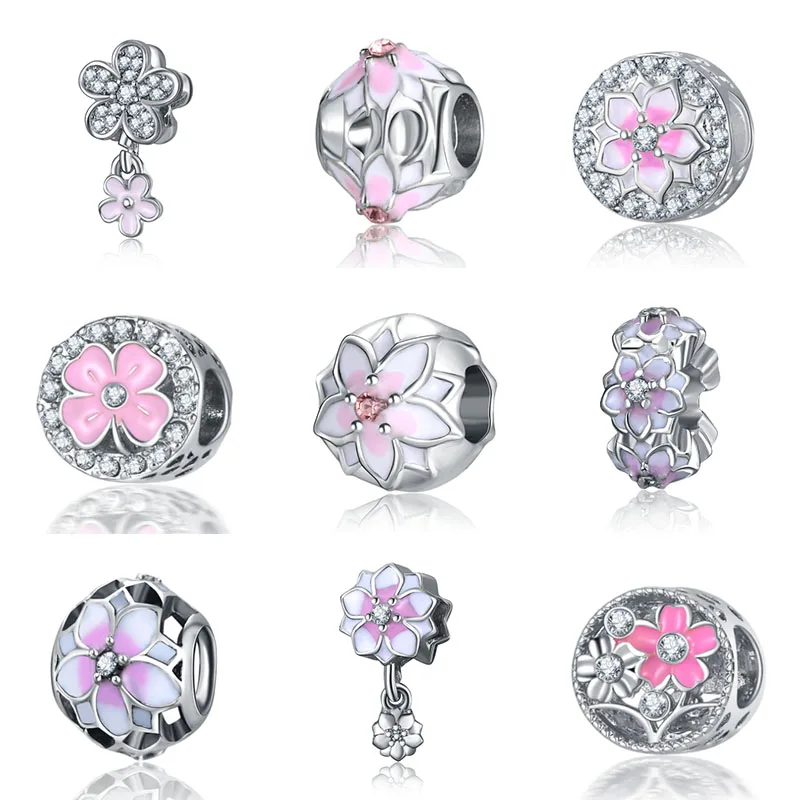 Fit charms plata de ley 925 браслет Ювелирная бижутерия с кристаллом Шарм горка Pendantss Морская звезда бусины в античном стиле DGB458