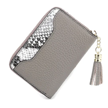 

Designer Wallet Tassel Coin Bag Zipper Bank Card Bag Credit Card Box Expandable Business Bag