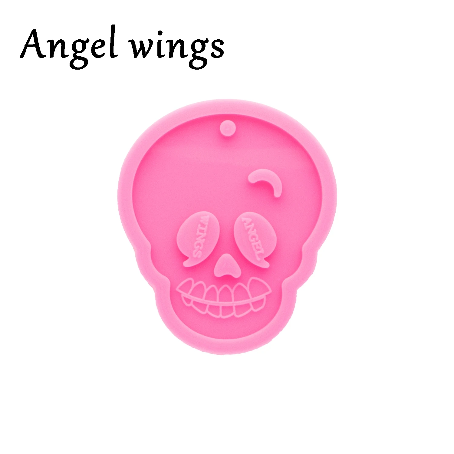 DY0537 Helle Halloween Schädel Silikon Harz Gussformen für Keychain-Harz Mould - Epoxy DIY Schmuck Handwerk Werkzeug