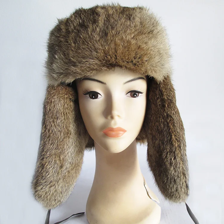 Горячая Распродажа, зимняя шапка из натурального кроличьего меха