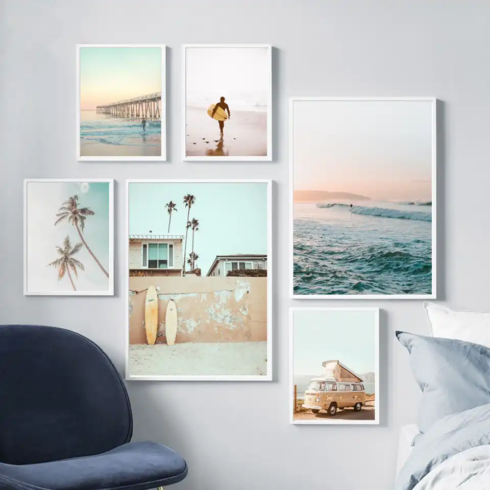 Get Arte da parede estilo de praia Desktop Wallpaper