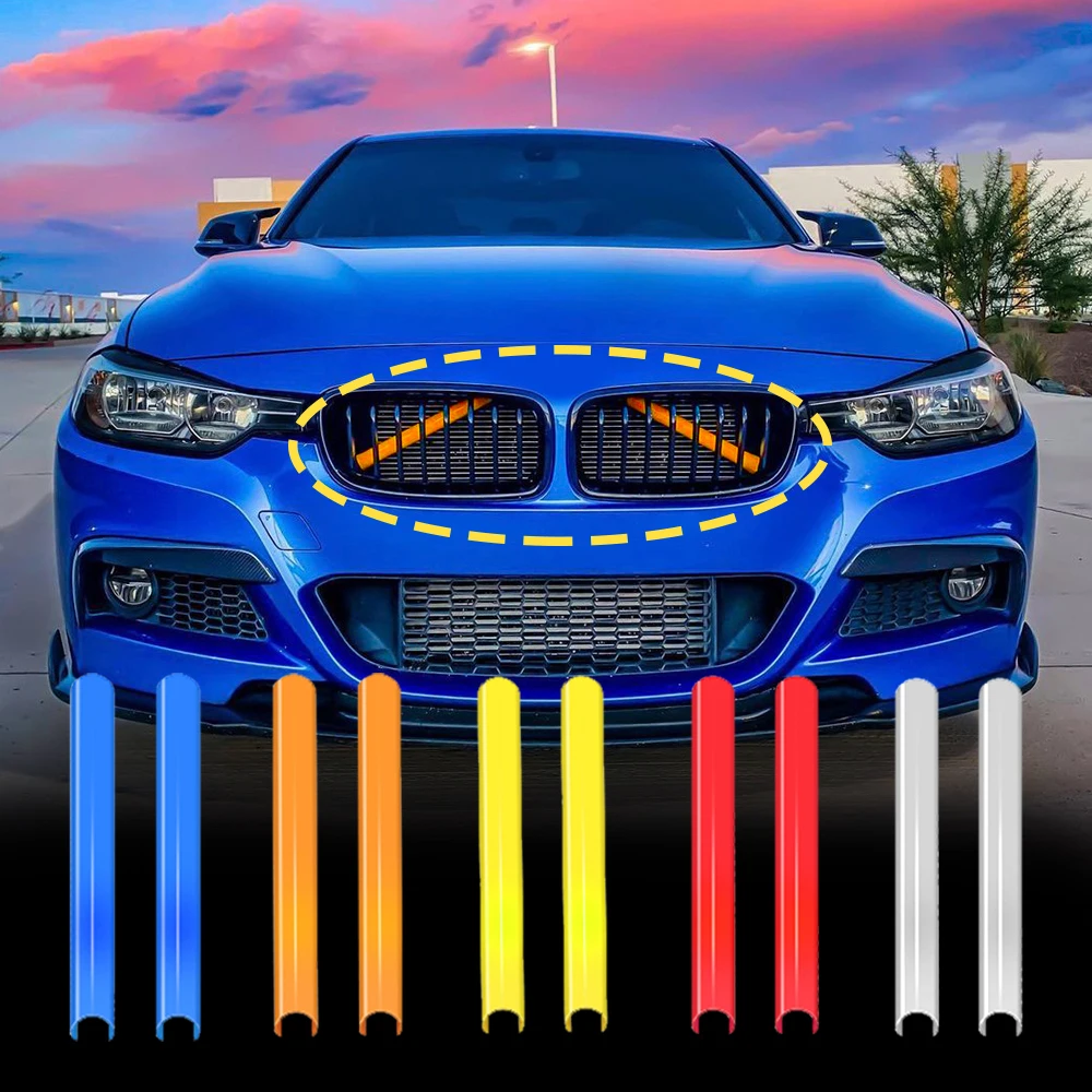 Полоски для отделки передней решетки BMW F30 F32 F10 F11 F01 F02 F20 3 5 7 серий автомобильный