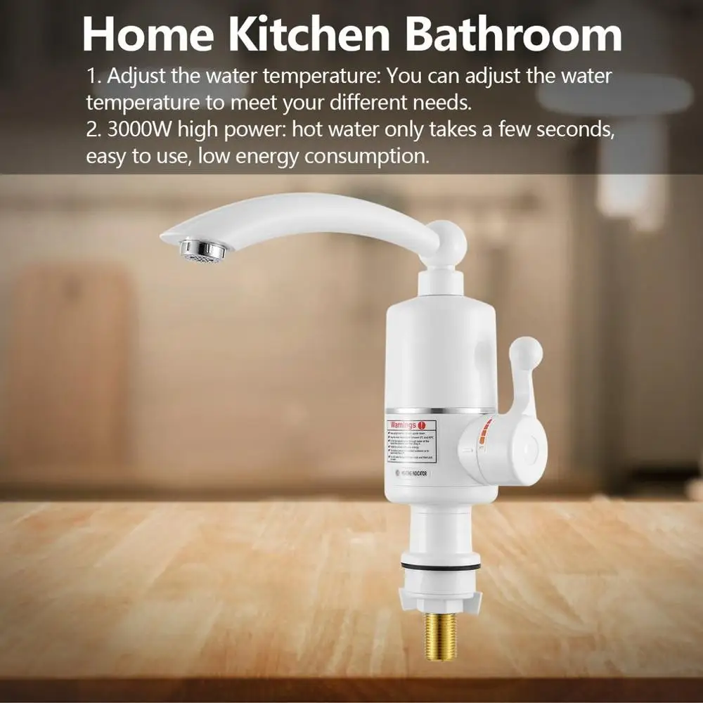 Home Kitchen Bathroom Electric Faucet With Temperature Display Electric Faucet Instant Electric Faucet