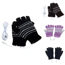 1 пара, 5 В, на батарейках, вязаные нагревательные перчатки, спортивные, прочные, с подогревом, перчатки, зимние, теплые, зимние перчатки, перчатки для катания на лыжах