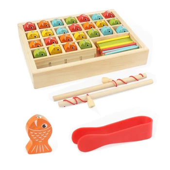 

Wooden Magnetic Toys Fishing Toy Kids Montessori Educational Math Count Early Educational Learning For Children