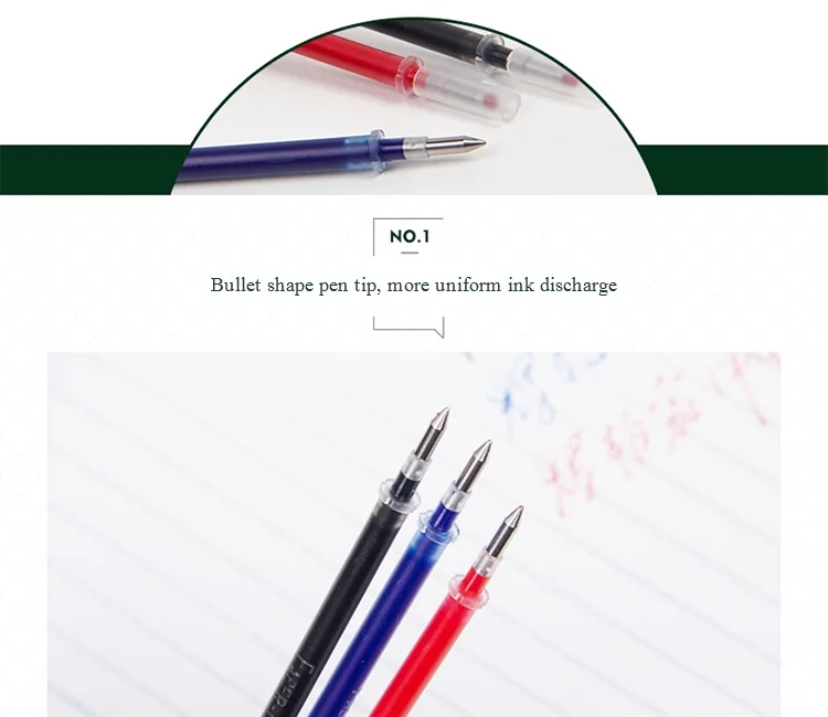 Faber Castell 100-084-301 0,38 мм/0,5 мм гелевая ручка повторная заливка черный, красный синий пополнения чернил стержни для ручек письма канцелярские принадлежности