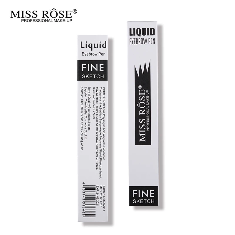 Мисс Роза вилка наконечник тонкий эскиз жидкая подводка для бровей карандаш