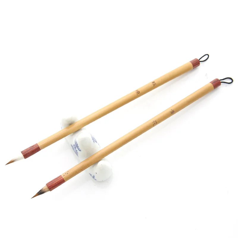 ������ �Ӹ� Ķ���׶��� �귯�� Caligrafia Wolf Hair Brush Pen for Cursive Script Chinese Painting Regular Script Writing Brush