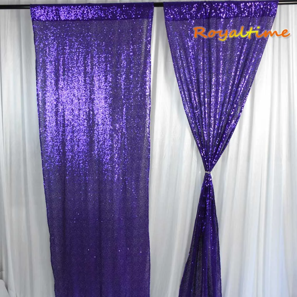 Royaltime пайетки занавески 2x8 T фиолетовый фотография декорация занавеска для
