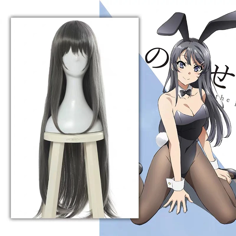 Аниме Rascal не мечта кролика девушка Senpai Косплей парики Sakurajima Mai косплей парик термостойкие искусственные волосы для париков Вечерние