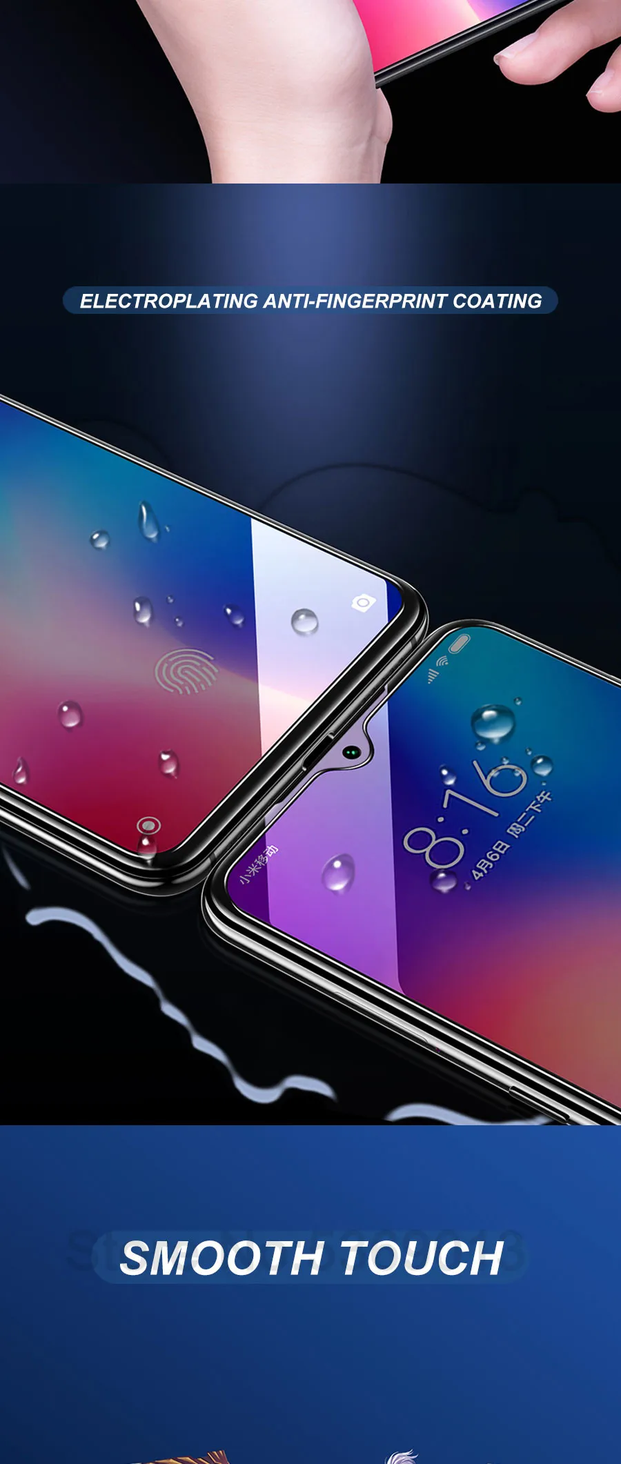 Закаленное стекло 9H для Xiaomi Mi 8 9T Pro SE CC9 CC9E A3 A2 Lite Play F1 Защитная пленка для экрана