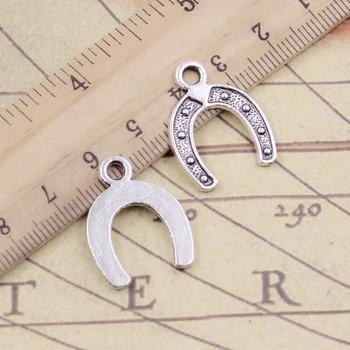 

20pcs Charms Lucky Horseshoe Good Luck Talisman 24x18mm Tibetan Silver Color Antique Jewelry Making DIY Handmade Craft Pendants