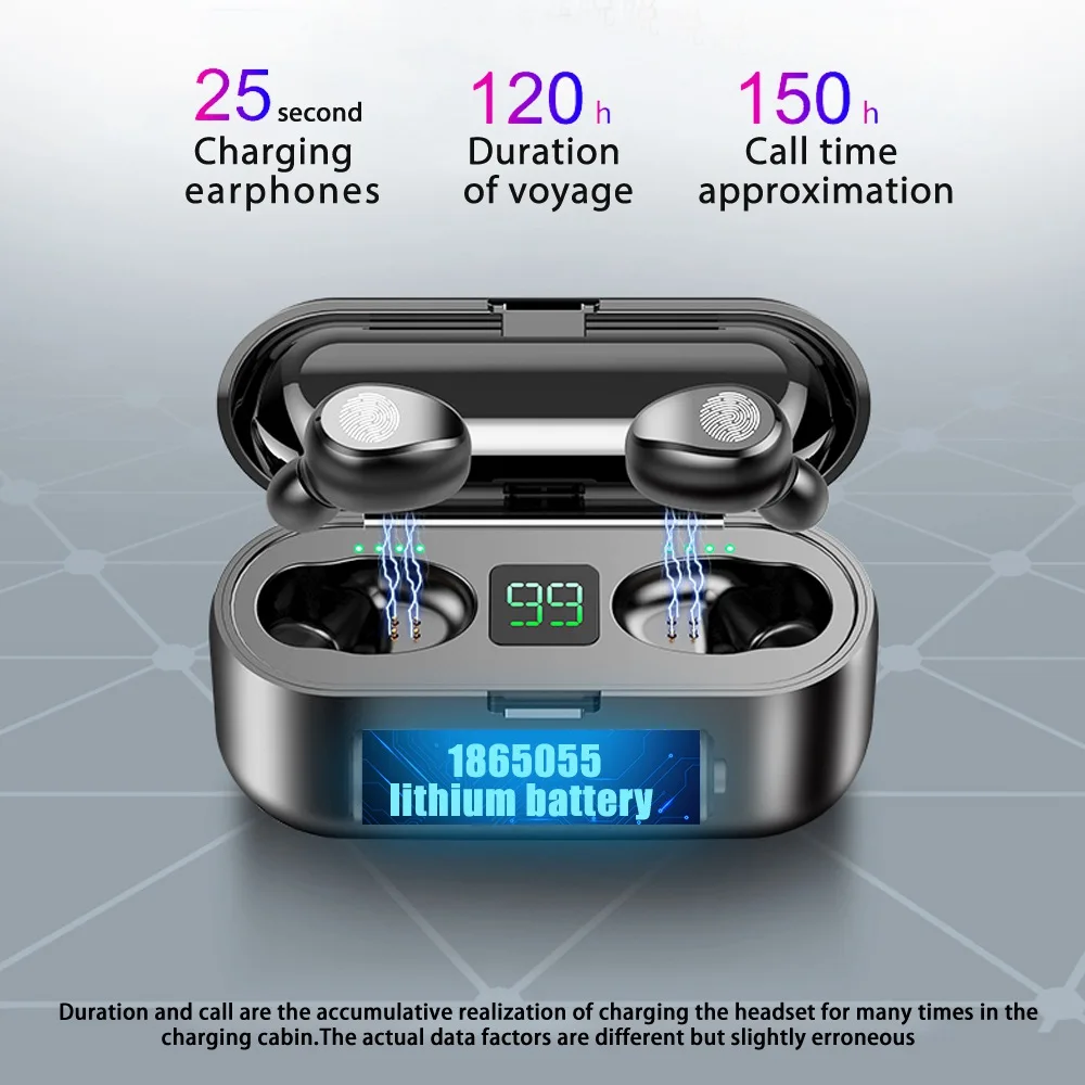 Bluetooth Earphones TWS 5 0 Wireless with Headphones Charge Box Sports Headset EarBuds with Dual Microphone For iPhone Android