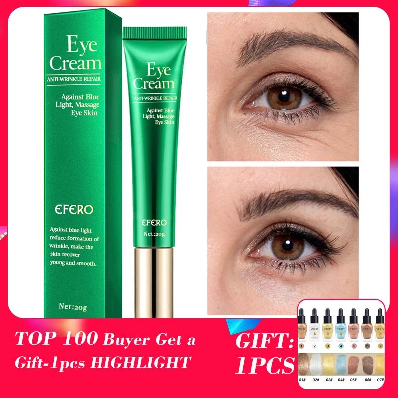 

EFERO Anti Wrinkle Eye Cream Anti-Puffiness Remove Dark Circle Eye Care Anti-Aging Moisturizing Eye Creams Eye Bags Remover