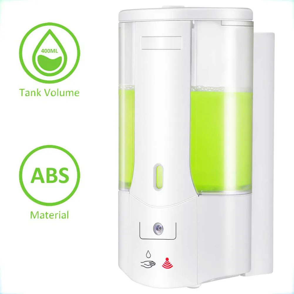 

Plastic Detergent Shampoo Dispensers Automatic Liquid Soap Dispenser Touchless Sensor Hand Washing Container